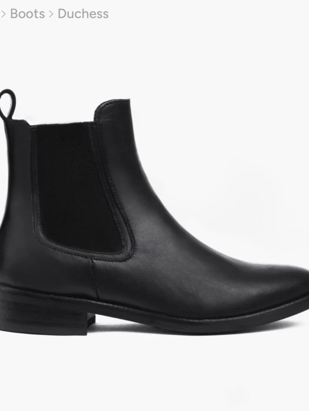Thursday Boot Company Duchess Chelsea Black Leather Boots Women’s Size 10 $160